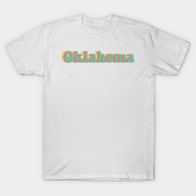 Oklahoma 70's T-Shirt by JuliesDesigns